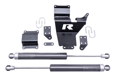 ReadyLIFT 77-23201 - 2005-2026 Ford F450/ F550 10-Lug Dual Steering Stabilizer with Falcons