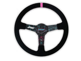 PRP X Shreddy Cracked Steering Wheel, Deep Dish Crackled Pink