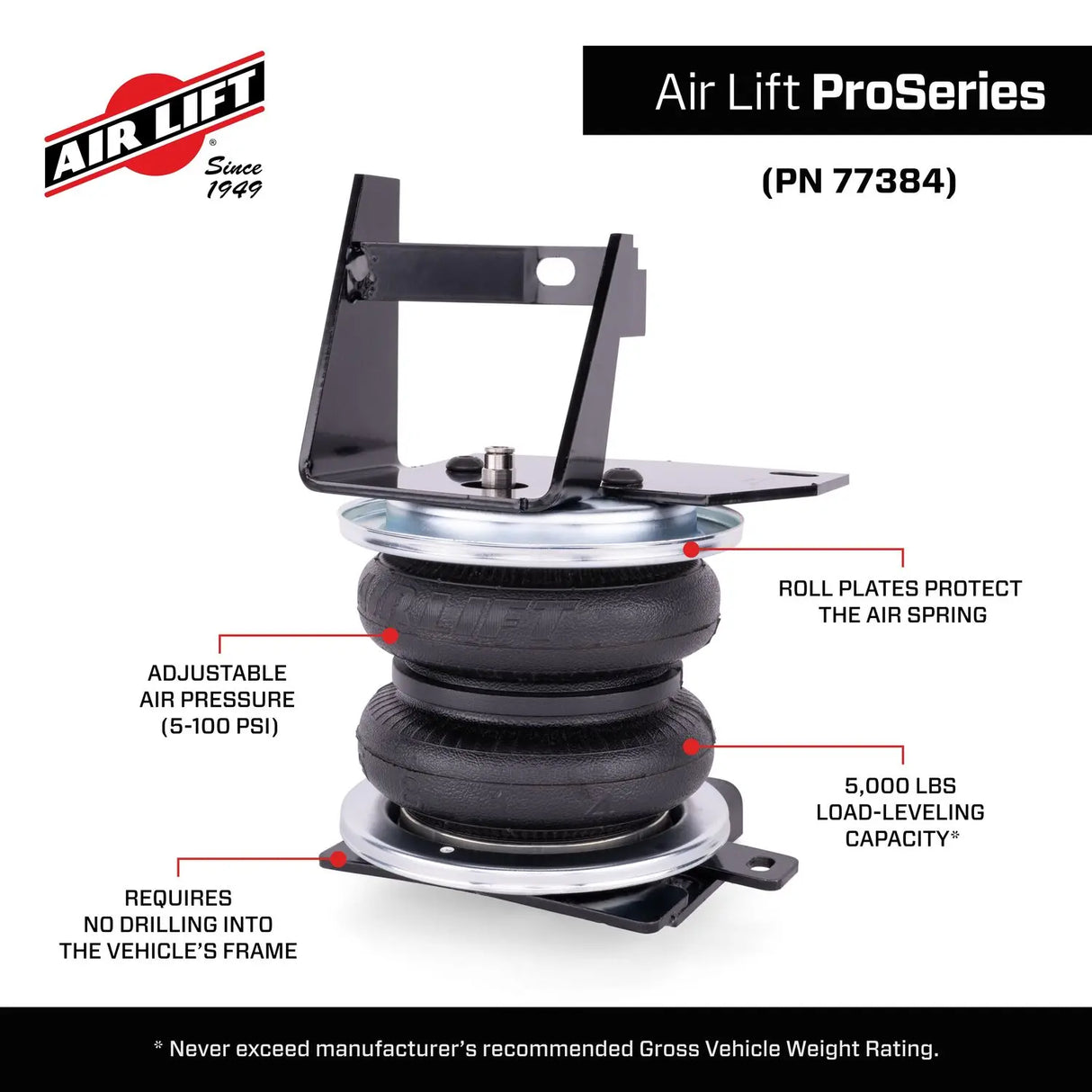 Air Lift Performance 2025 Toyota 4Runner 4WD LoadLifter 5000 Air Spring Kit