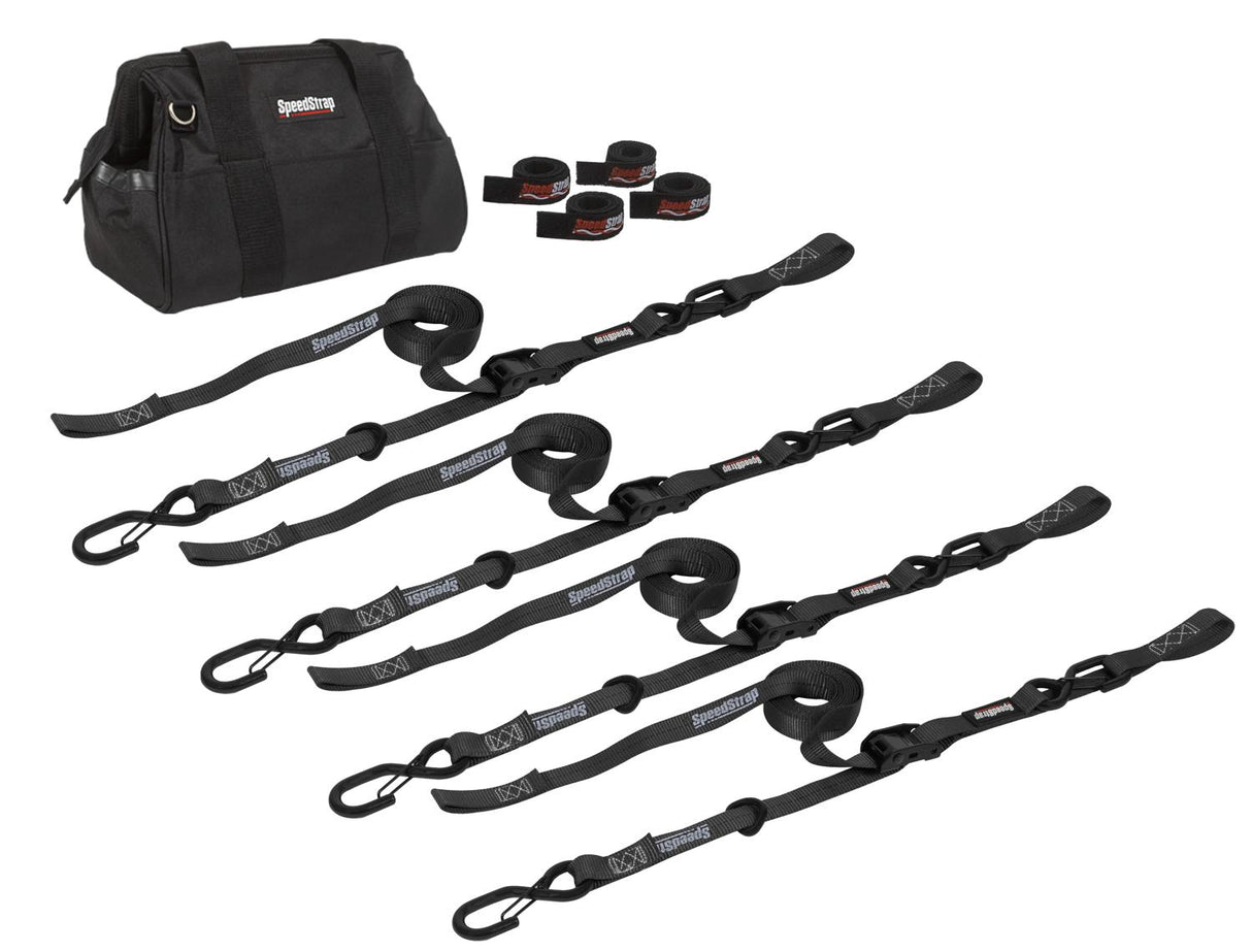 PRP Ultimate ATV/Motorcycle Kit (1" Tie Down Kit) Black
