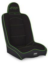 PRP Daily Driver High Back Suspension Seat- Black/Green Tweed