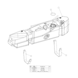 S&B 56 Gallon High-Capacity Fuel Tank for 2013-2026 Dodge Ram Cummins 6.7L, Crew Cab Long Bed