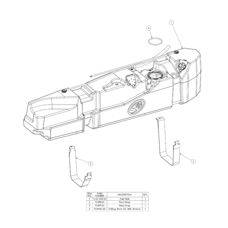 S&B 56 Gallon High-Capacity Fuel Tank for 2013-2026 Dodge Ram Cummins 6.7L, Crew Cab Long Bed