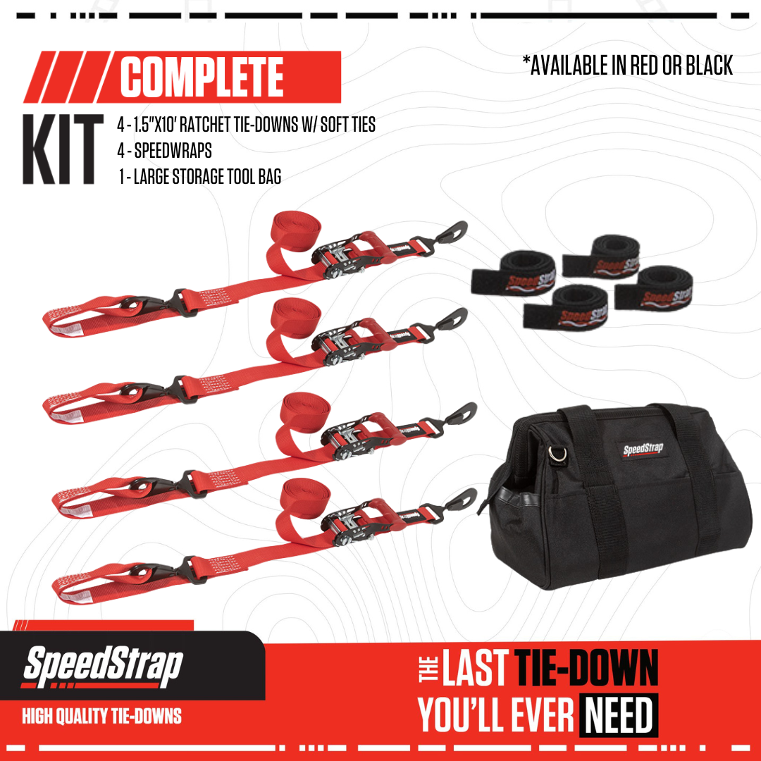 PRP Essential UTV Kit (2" Tie-Down Kit) Black
