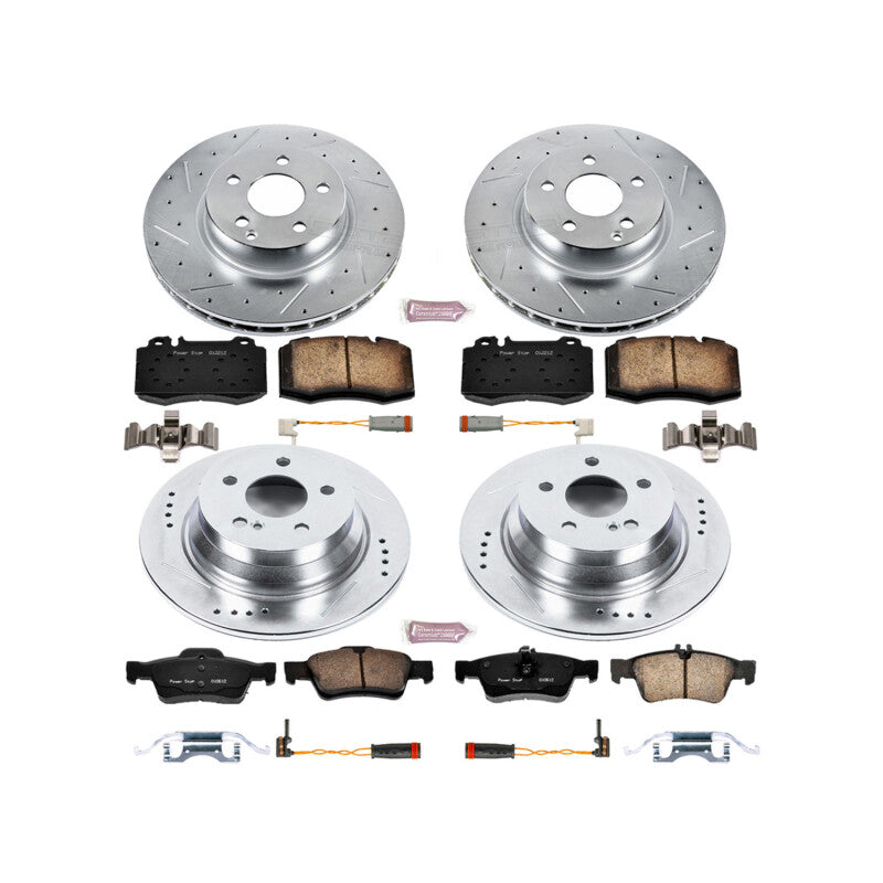 Power Stop 2006 Mercedes-Benz E350 Front and Rear Z23 Evolution Brake Kit