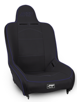 PRP Premier High Back Suspension Seat- Black/Purple Vinyl