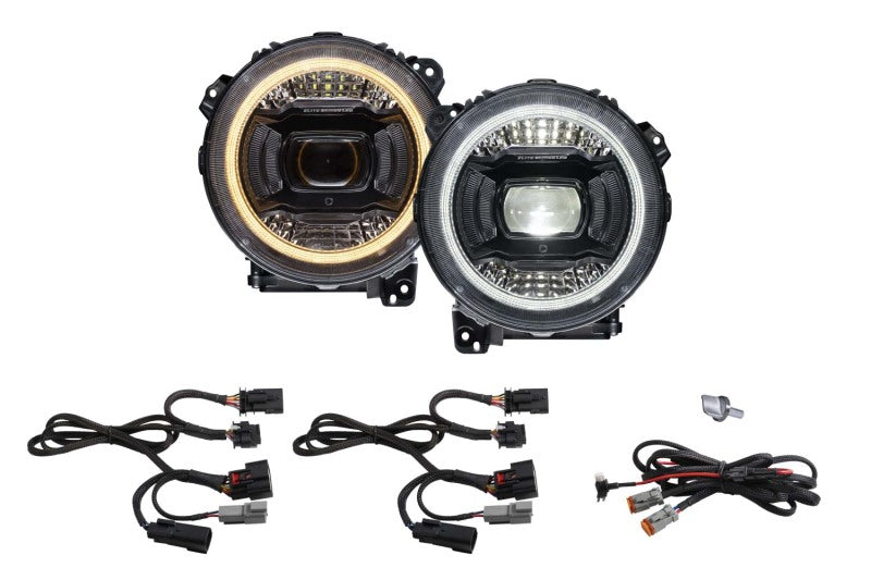 Diode Dynamics 18-23 Jeep JL Wrangler Elite LED Headlamps