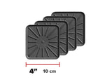 WeatherTech Drink Coasters 4in. Square - Black (4pc Set)