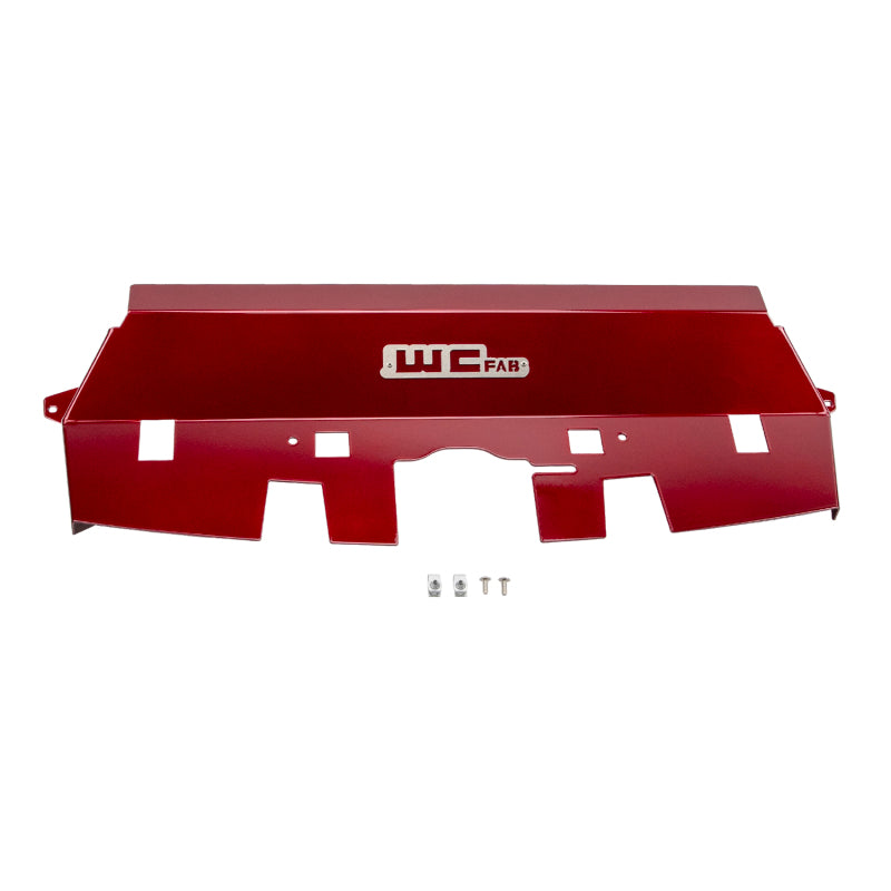 Wehrli 10-12 Cummins Fabricated Aluminum Radiator Cover - WCFab Red