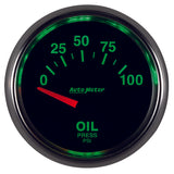 Autometer GS 0-100 PSI Short Sweep Electronic Oil Pressure Gauge