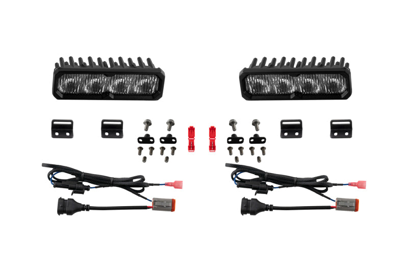 Diode Dynamics 2022-2026 Toyota Tundra Sequioa Fog SS6 Pro LED Kit White 6000K