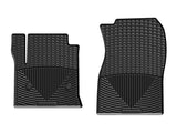 WeatherTech 14+ Chevrolet Silverado Front Rubber Mats - Black