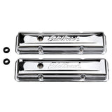 Edelbrock Valve Cover Signature Series Chevrolet 1959-1986 262-400 CI V8 Low Chrome