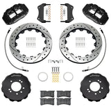 Wilwood 95-98 Nissan Skyline Superlite 6R Front BBK w/ 12.88in D/S Rotors & Flexlines - Black