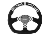 PRP X Shreddy Checkered Steering Wheel, D-Shaped