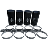 S&B 4"x 8" Intercooler Boot Kit with Clamps (Set of 4)