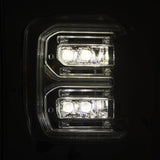 AlphaRex 2023 Ford F250-F450SD  Luxx Series LED Proj Hdlights/ Chrome Activation Lt/ Seq Signal/DRL