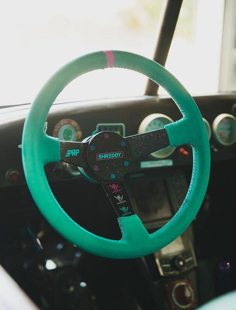 PRP Comp R Leather Steering Wheel - Red