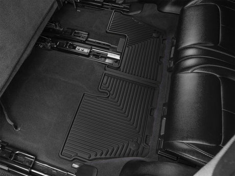 WeatherTech 21-23 Jeep Grand Cherokee L Rear Rubber Mats - Black