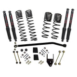 Skyjacker 21-23 Jeep Wrangler JL Non-Rubicon 4 Door LT 3.75in Coil System w/ Black MAX Shocks
