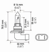 Hella 9005 12V 65W High Performance P20d 2.0 Bulb (Pair)