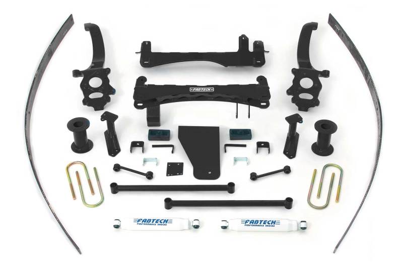 Fabtech 04-13 Nissan Titan 2/4WD 6in Basic Sys w/Perf Shks