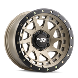 Dirty Life 9311 Enigma Pro 17x9/6x135 BP/-12mm Offset/87.1mm Hub Satin Gold Wheel - Beadlock