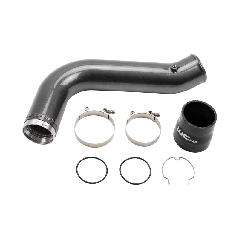 Wehrli 17-19 Chevrolet 6.6L L5P Duramax Passenger Side 3.5in Intercooler Pipe - Bengal Red