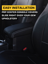 PRP 2013-2017 Subaru Crosstrek Center Console Cover - Black w/ Red Stitch