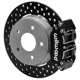 Wilwood 22-23 Polaris RZR Turbo Dynapro 4R Rear Brake Kit w/ 11.25in Drilled Rotors - Black