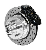 Wilwood Forged Dynalite Pro Series Front Brake Kit Black Caliper 11.00in SRP Drilled & Slotted Rotor
