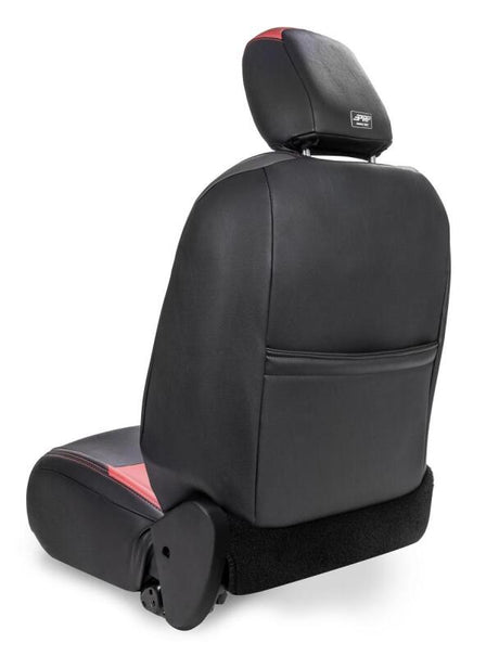 PRP Jeep Wrangler JL Front Seat Covers Jeep Gladiator JT- with Pocket Back (Pair) - Black/Green