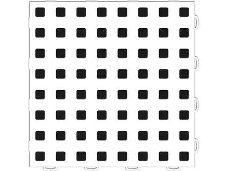 WeatherTech TechFloor - 12in X 12in Tiles - White/Black **Order in Qtys of 10