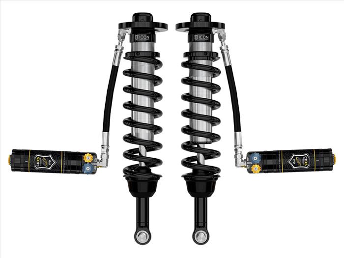 ICON 2021-2024 Ford F-150 4WD, 2.75-3.5" Lift, Front, V.S. 2.5 Series Coilover Kit, Remote Reservoir w/ CDXS, Pair