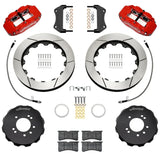 Wilwood 95-98 Nissan Skyline Superlite 6R Front BBK w/ 12.88in Slotted Rotors & Flexlines - Red