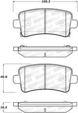 StopTech Street Brake Pads - Rear