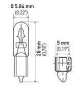 Hella Bulb 2723 12V 23W W2X46D T15