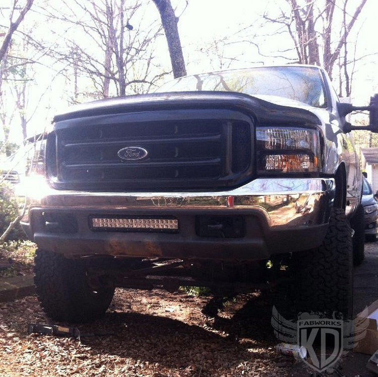 KD Fabworks 1999.5-2004 Ford Super Duty F-250/F-350/Excursion Bumper Brackets for 20" LED light bar