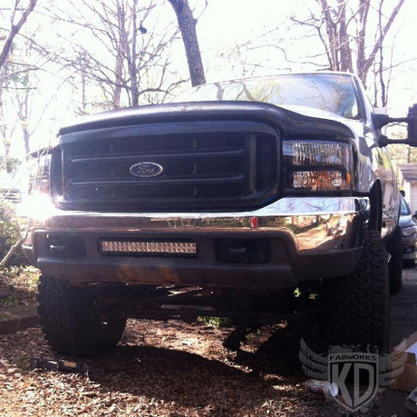 KD Fabworks 1999.5-2004 Ford Super Duty F-250/F-350/Excursion Bumper Brackets for 20" LED light bar