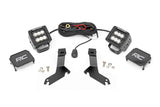 LED Light Kit | Ditch Mount | 2" Black Pair | Flood | Chevy Silverado 1500 (99-06)/Tahoe (00-06)
