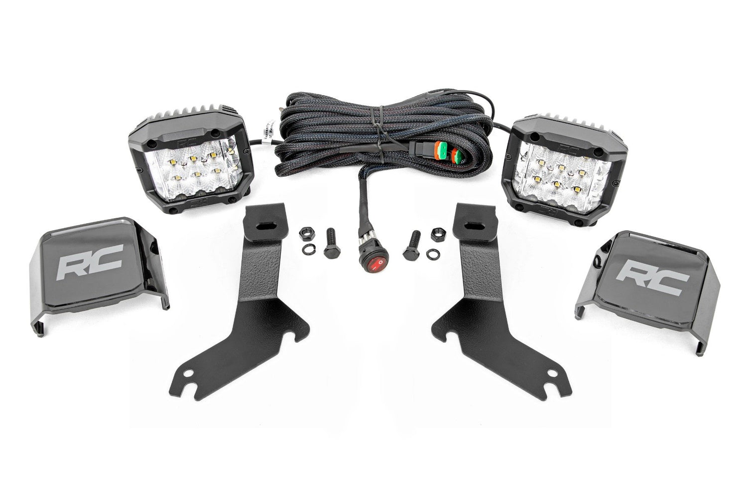 LED Light Kit | Ditch Mount |  3" OSRAM | Wide | Chevy Silverado 1500 (99-06)/Tahoe (00-06)