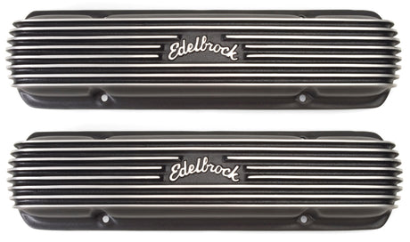Edelbrock Valve Cover Classic Series Pontiac 1962-1979 301-455 CI V8 Black