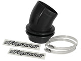 aFe Magnum FORCE Silicone Coupling Kit 3-1/2in ID x 30 Deg. Bellows Elbow - Black