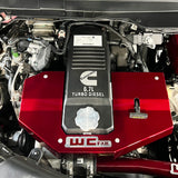 Wehrli 13-23 Dodge Cummins 6.7L Fabricated Aluminum Engine Cover - Fine Texture Black