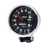 Autometer 5 inch 10,000 RPM w/ Peak Memory Pedestal Tachometer Auto Gage - Black