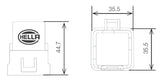 Hella Relay 12V 20/40A Spdt Res Wthr