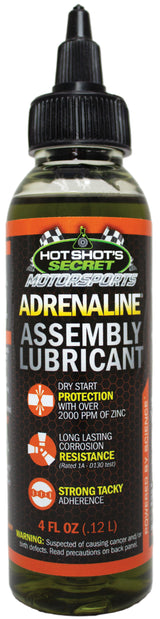 Hot Shot's Secret ADRENALINE ASSEMBLY LUBRICANT - 4 oz twist cap