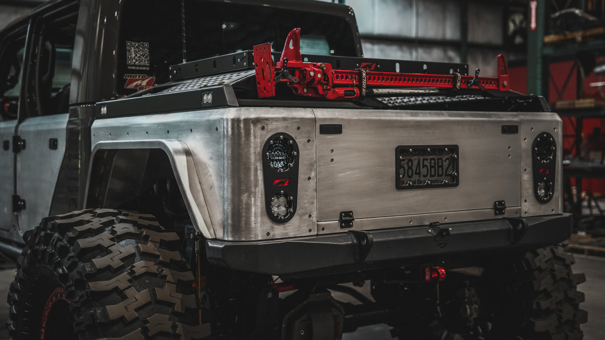 Motobilt Aluminum Bobbed Replacement Bed for Jeep Gladiator