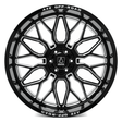 Axe Off-Road Titan wheel, gloss black milled