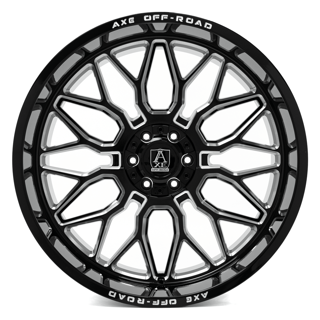 Axe Off-Road Titan wheel, gloss black milled